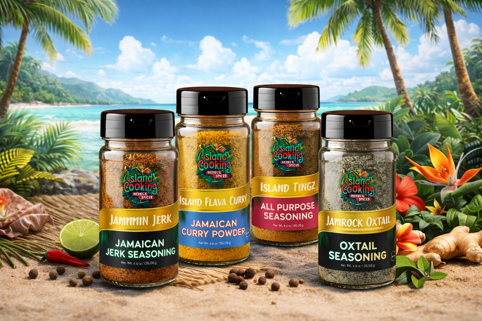 8oz Jerk (Hot) wet Seasoning & Marinade